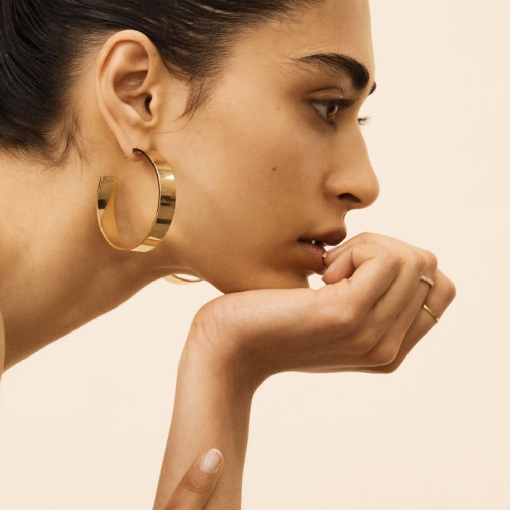 Bagatiba Oversized Roma Hoop Earrings